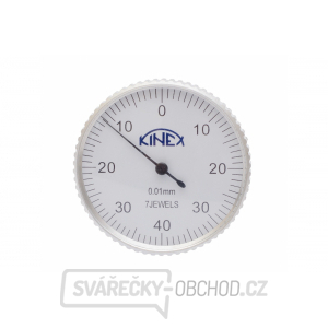 Úchylkoměr páčkový KINEX - vertikální (±0,8)/40mm