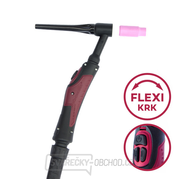 Svařovací hořák KTB 17 FX, Up-Down, 4 m