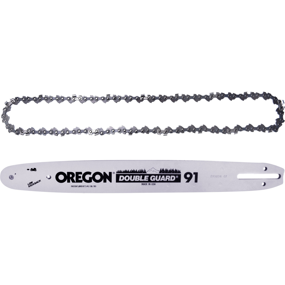 Řetěz a lišta náhradní, řetěz OREGON 91P045X, lišta 120SDEA041/515980 8795642A