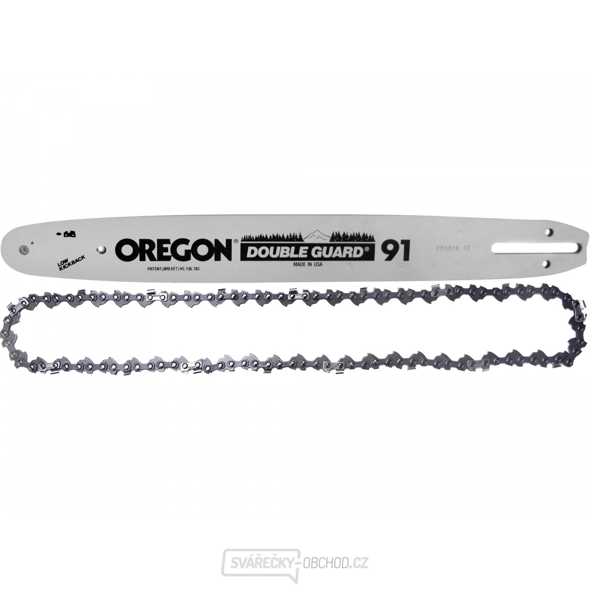 Řetěz a lišta náhradní, řetěz OREGON 91P045X, lišta 120SDEA041/515980