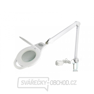 Lupa stolní kulatá (svorka)  5diop. SMD LED( 96x) bílá  reg. Lupa stolní kulatá (svorka)  5diop. SMD LED( 96x) bílá  reg. gallery main image
