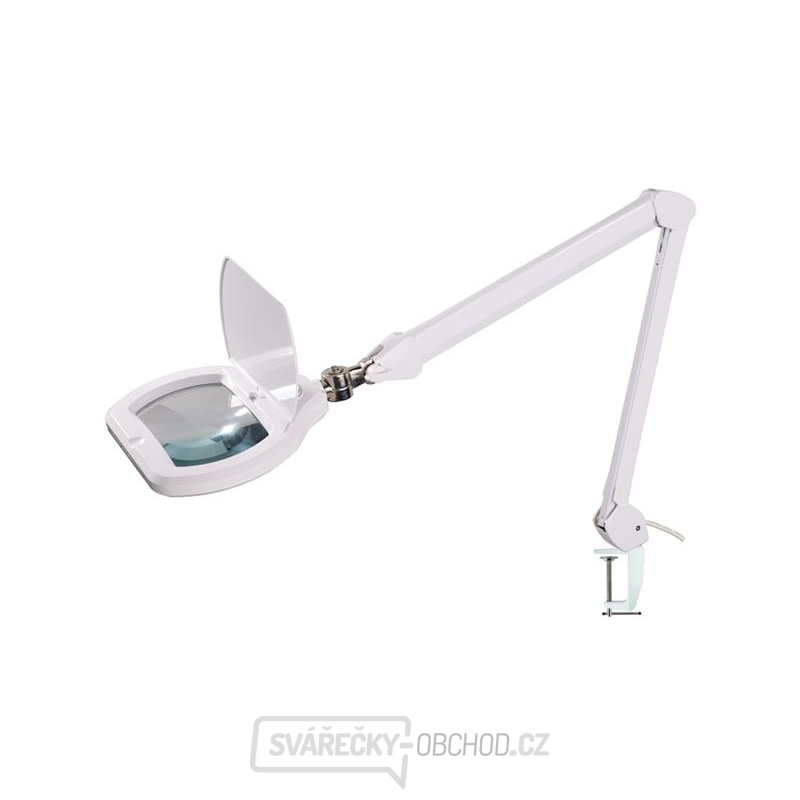 Lupa stolní obdélník ( svorka ) 3diop. SMD LED( 72x) bílá 8071