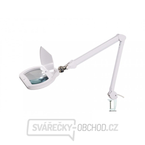 Lupa stolní obdélník ( svorka ) 3diop. SMD LED( 72x) bílá 8071