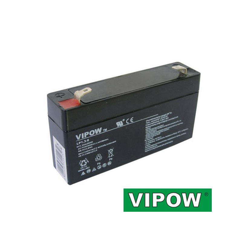 Baterie olověná 6V 1.3Ah VIPOW