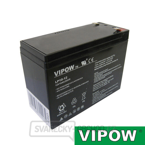 Baterie olověná 12V 10Ah VIPOW