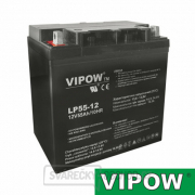 Baterie olověná 12V 55Ah VIPOW gallery main image