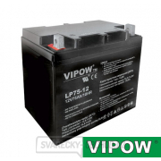 Baterie olověná 12V 75Ah VIPOW Baterie olověná 12V 75Ah VIPOW gallery main image