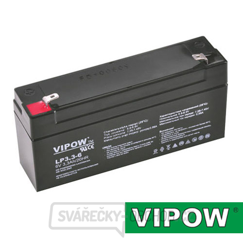 Baterie olověná  6V 3,3Ah VIPOW