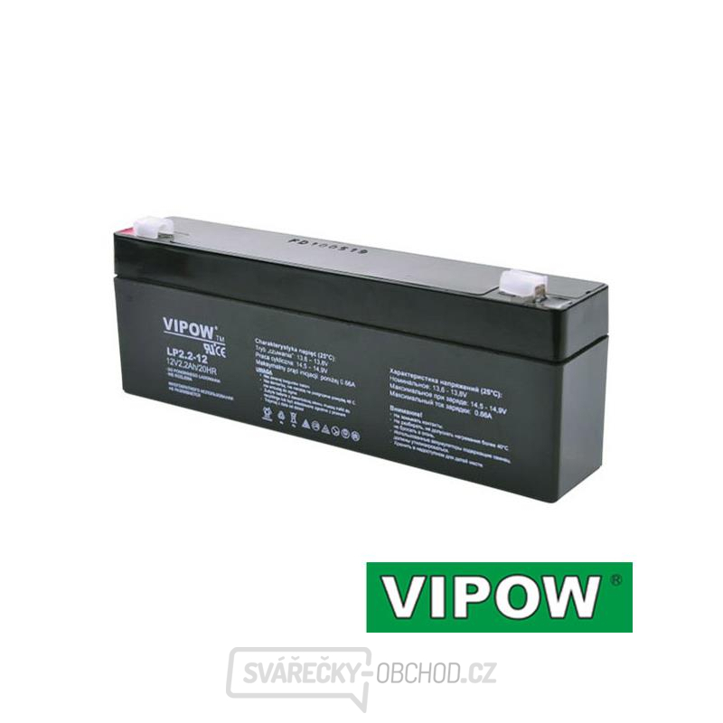 Baterie olověná 12V 2.2Ah VIPOW