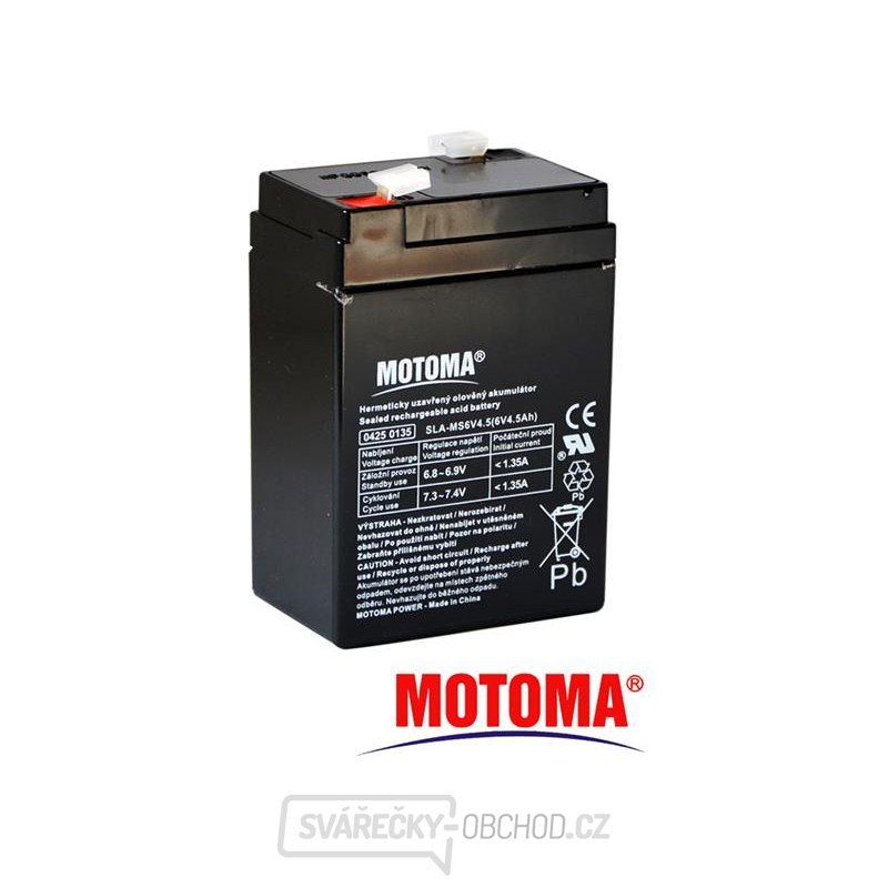 Baterie olověná  6V 4.5Ah MOTOMA
