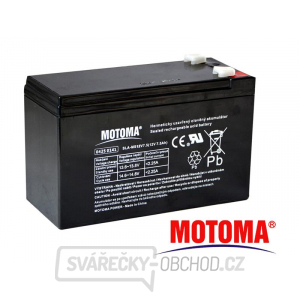 Baterie olověná 12V 7.5Ah MOTOMA (konektor 6,35 mm) gallery main image