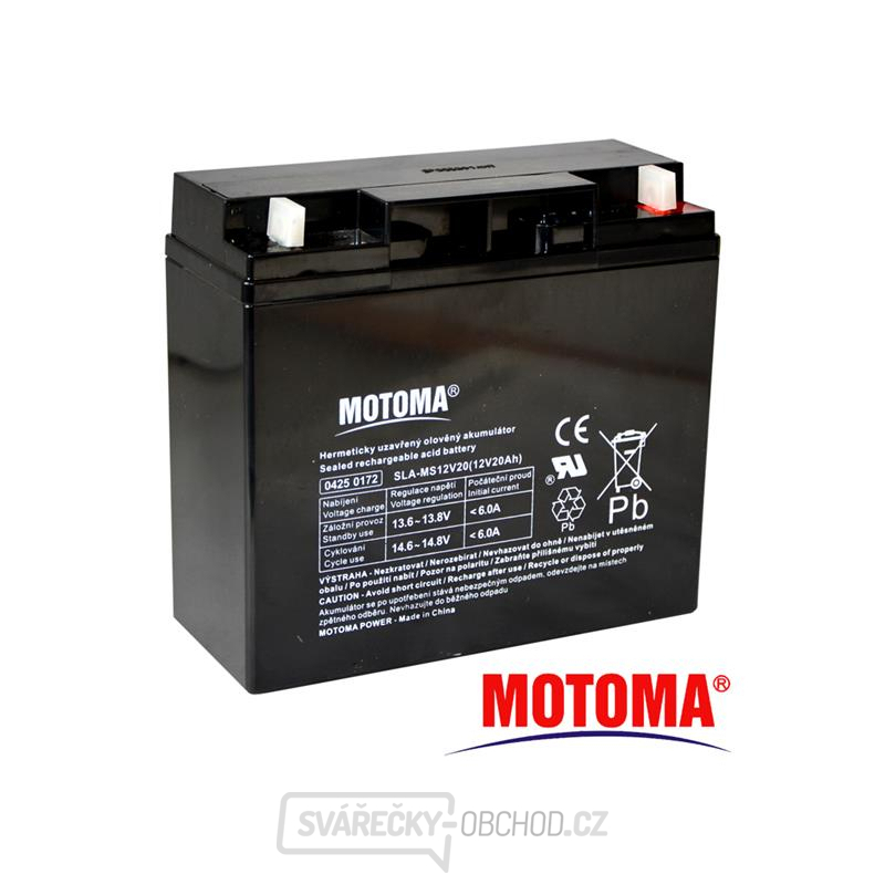 Baterie olověná 12V 20Ah MOTOMA