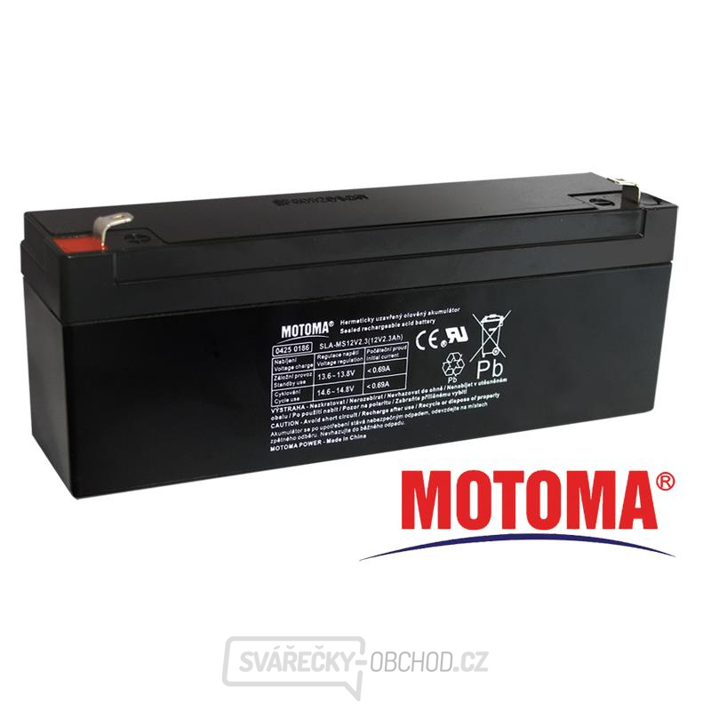 Baterie olověná 12V 2.3Ah MOTOMA