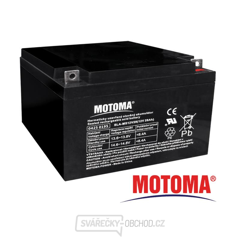Baterie olověná 12V 28Ah MOTOMA