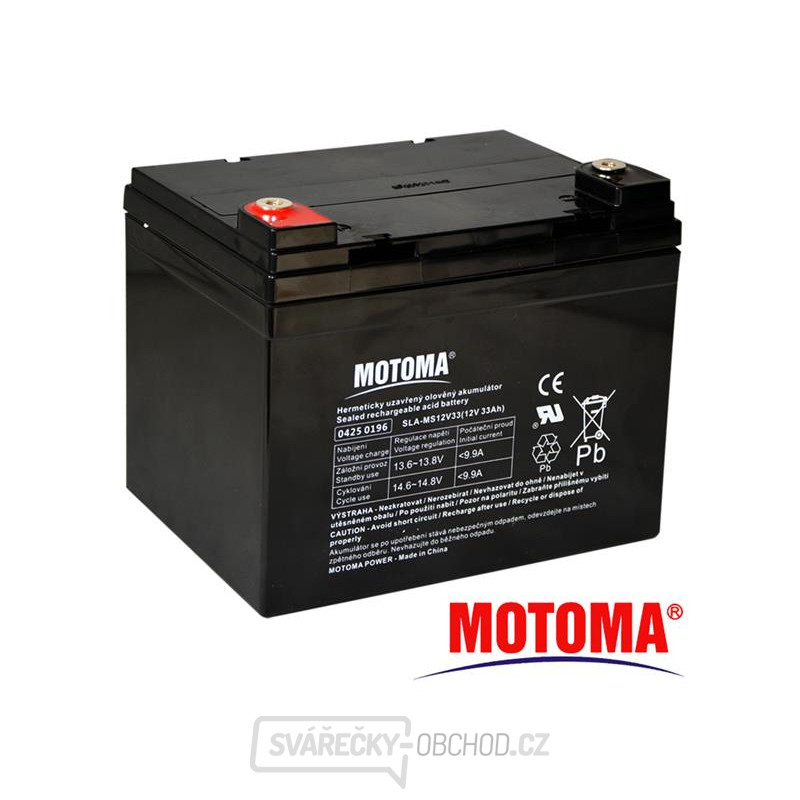 Baterie olověná 12V 33Ah MOTOMA