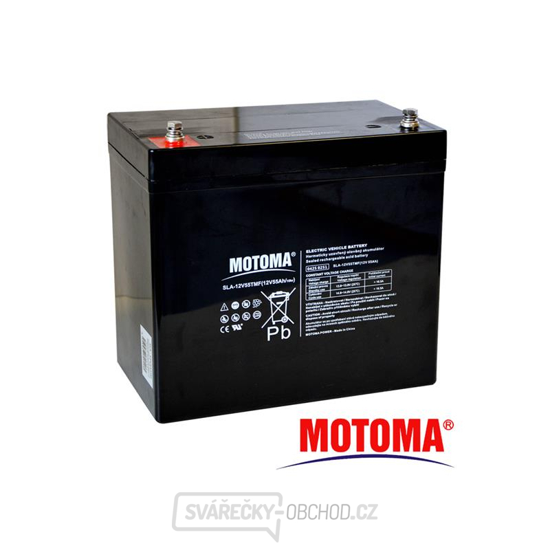 Baterie olověná 12V 55Ah MOTOMA pro elektromotory