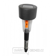 Zahradní solární LED světlo - plastové, černé Zahradní solární LED světlo - plastové, černé gallery main image