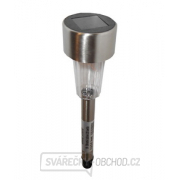 Zahradní solární LED světlo - nerez, stříbrné Zahradní solární LED světlo - nerez, stříbrné gallery main image