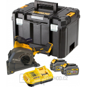 Aku drážkovačka do zdiva bezuhlíková 54V DeWALT DCG200T2 Flexvolt 2x 6,0Ah, TSTAK gallery main image