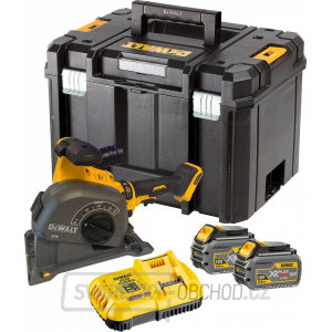 Aku drážkovačka do zdiva bezuhlíková 54V DeWALT DCG200T2 Flexvolt 2x 6,0Ah, TSTAK