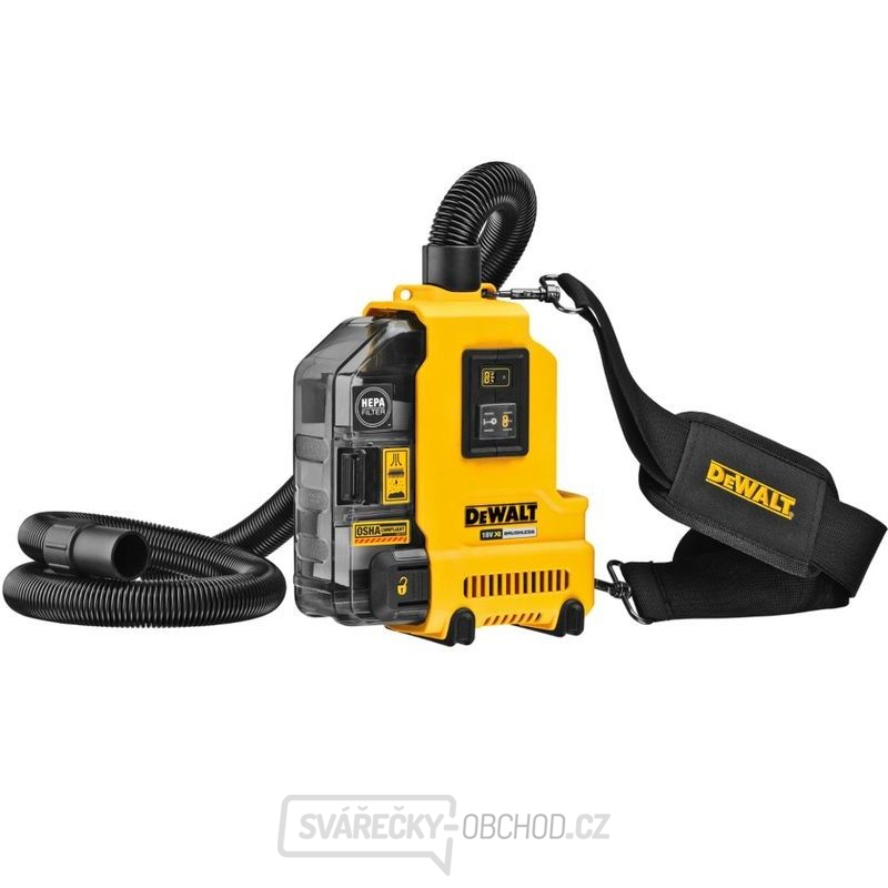 DWH161N DeWalt akumulátorový odsávač prachu pro SDS-Plus bez akumulátoru a nabíječky