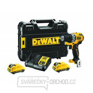 Aku vrtačka bezuhlíková DeWalt 12V 2,0Ah DCD701D2