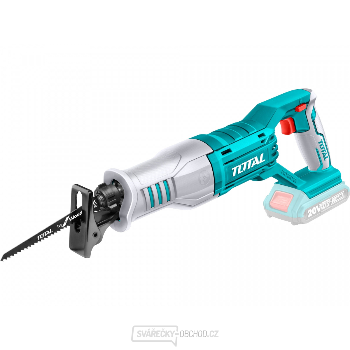 Pila ocaska, 20V Li-ion, 2000mAh, 2ks pilových listů, bez baterie a nabíječky