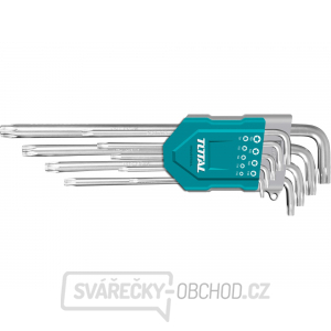 L-klíče TORX, sada 9ks, 10-50mm, prodloužené, CrV, industrial gallery main image