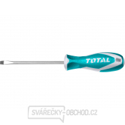 Šroubovák plochý, (-) 4x100mm, CrV, industrial, TOTAL gallery main image