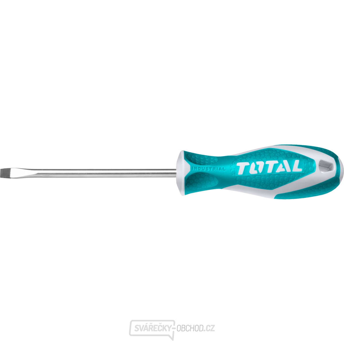 Šroubovák plochý, (-) 5x75mm, CrV, industrial, TOTAL