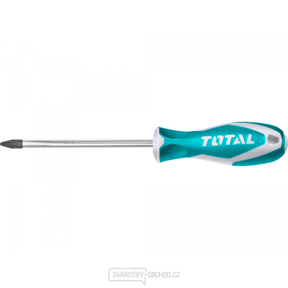 Šroubovák křížový, PH0 3x75mm, CrV, industrial, TOTAL