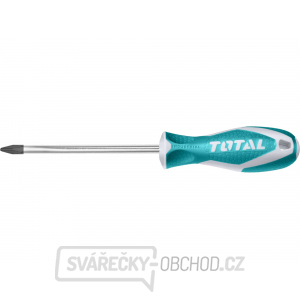 Šroubovák křížový, PH1 5x75mm, CrV, industrial, TOTAL Šroubovák křížový, PH1 5x75mm, CrV, industrial, TOTAL gallery main image