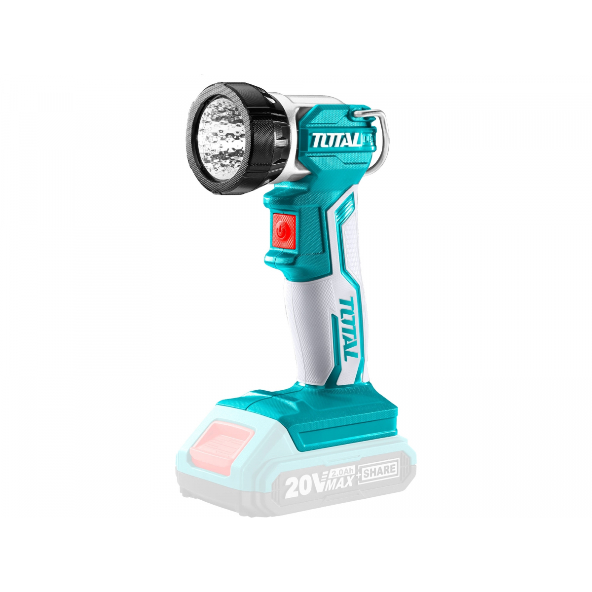 Levně Světlo pracovní závěsné, 20V Li-ion, 2000mAh, LED, 3.2W, bez baterie a nabíječky TWLI2001