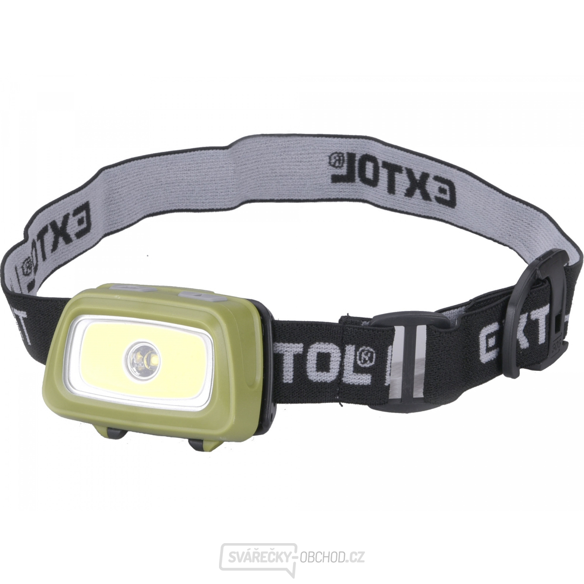 čelovka 250lm+250lm, 250lm Seoul LED, 250lm COB LED, červené/zelené světlo pro noční vidění