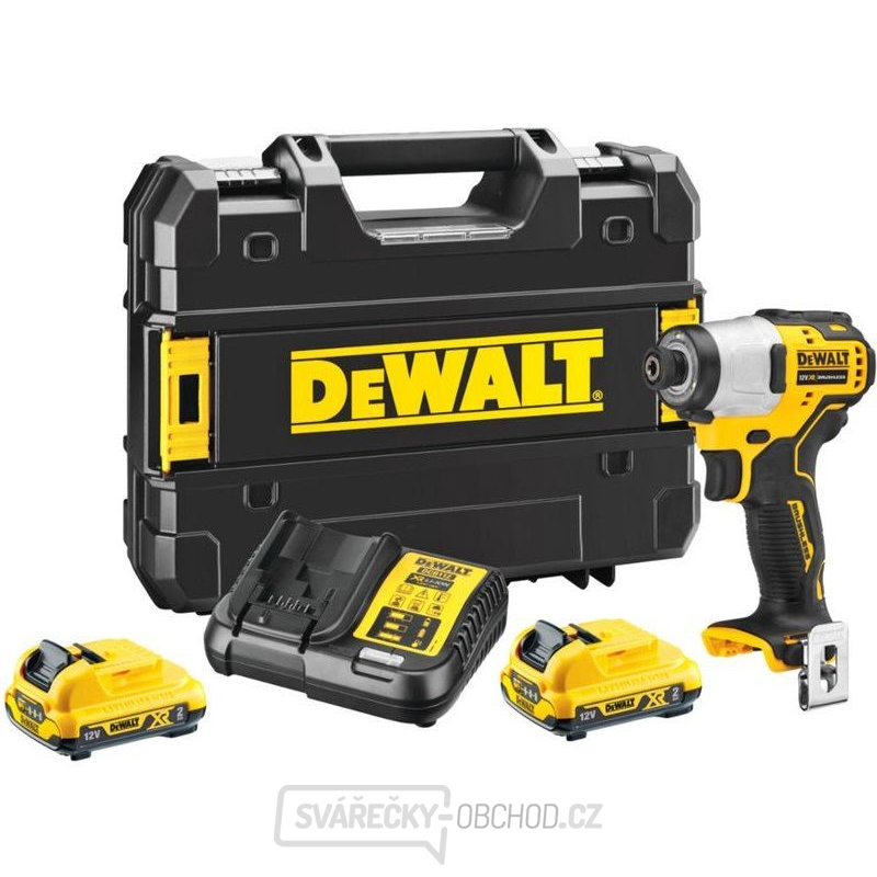 AKU RÁZOVÝ UTAHOVÁK DCF801D2 DEWALT1/4" 12V 2,0AH LI-ION