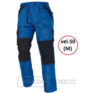 Montérkové kalhoty MAX, 100% bavlna - vel.50 (modro-černá) gallery main image