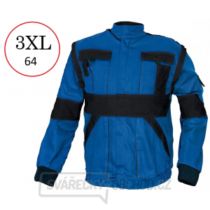Montérková bunda 2v1 MAX modro-černá, 100% bavlna - vel.64