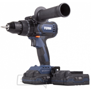 Aku vrtací šroubovák s příklepem Ferm CDM1138 Li-Ion 20V, 40Nm Aku vrtací šroubovák s příklepem Ferm CDM1138 Li-Ion 20V, 40Nm gallery main image