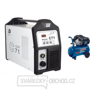 VECTOR DIGITAL C71 PLASMA + ŘEZACÍ KABELY + PŘÍSLUŠENSTVÍ + KOMPRESOR VECTOR DIGITAL C71 PLASMA + ŘEZACÍ KABELY + PŘÍSLUŠENSTVÍ + KOMPRESOR gallery main image