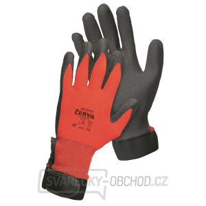 Pracovní rukavice JACDAW, PVC na dlani a prstech, vel. 7