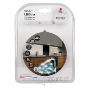 Solight LED světelný pás s testrem, 5m,  sada s 12V adaptérem, 4,8W/m, IP65, studená bílá náhled