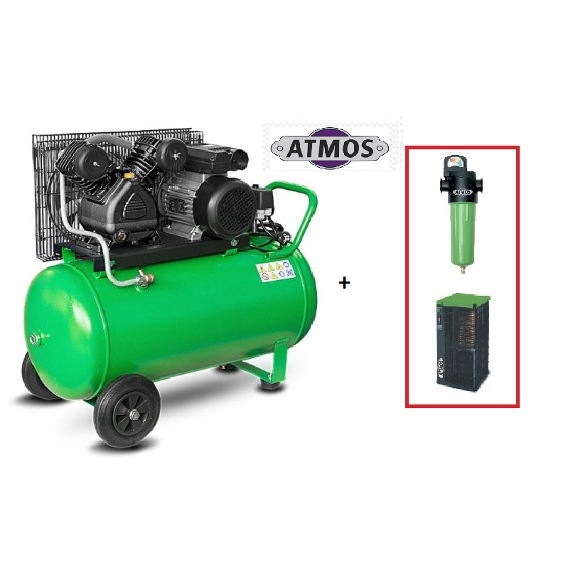 Kompresor Atmos Perfect line 2,2/90 + SF Průmyslový filtr (F02) + Kondenzační sušička (AHD31)