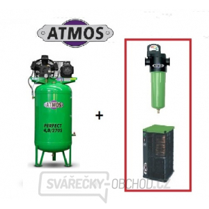 Kompresor Atmos Perfect 4/270S + SF průmyslový filtr (F03) + Kondenzační sušička (AHD61)
