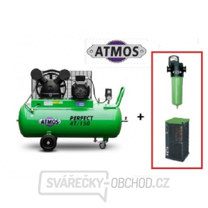Kompresor Atmos Perfect 4T/150 + SF průmyslový filtr (F03) + Kondenzační sušička (AHD61)