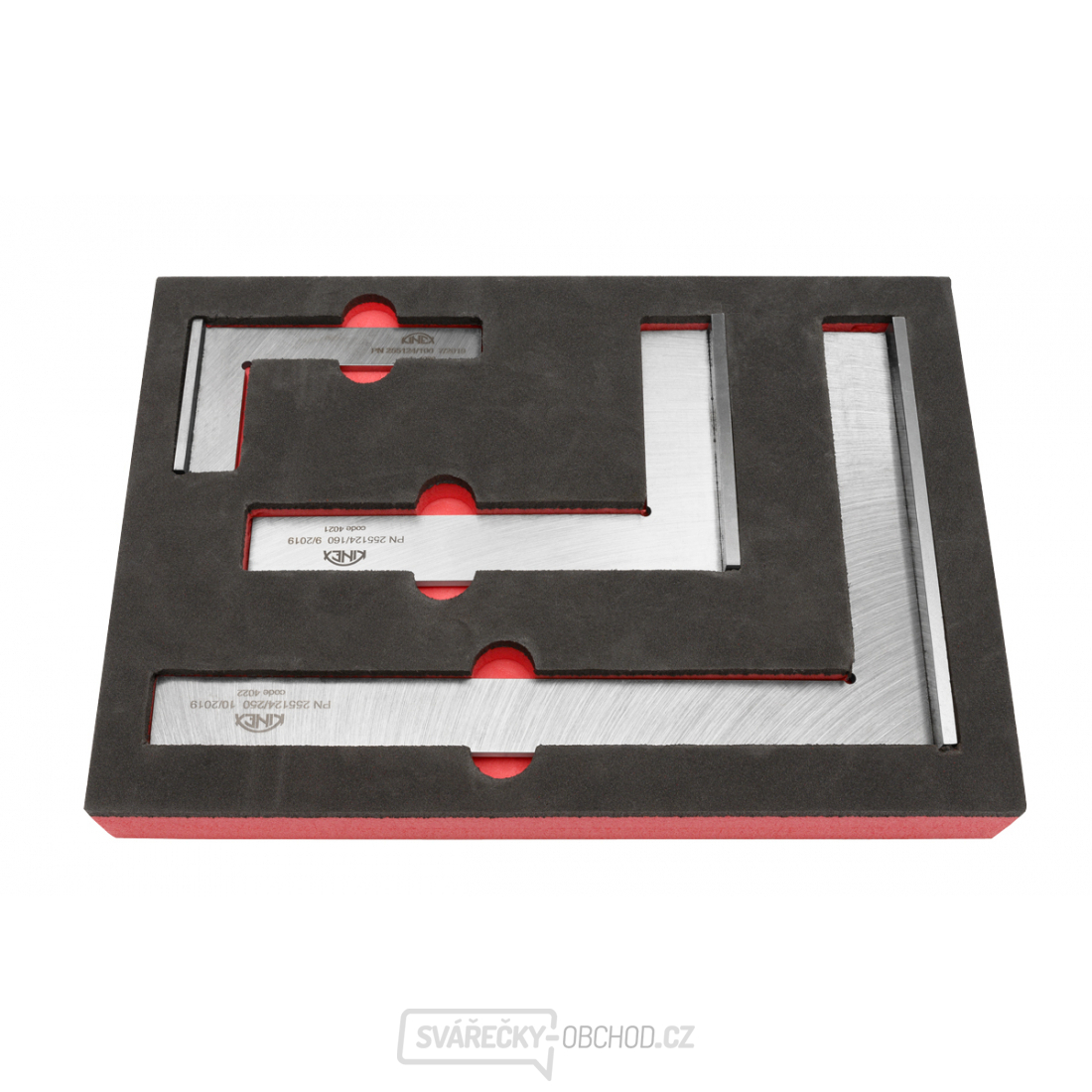 Sada zámečnických příložných úhelníků KINEX (4020, 4021, 4022)