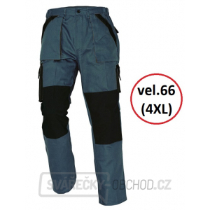 Montérkové kalhoty MAX, 100% bavlna - vel.66 (zeleno-černá) gallery main image