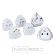 Solight cestovní adaptér, uzemněný, výměnné vidlice pro celý svět Náhled