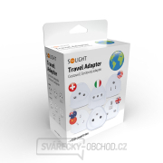 Solight cestovní adaptér, uzemněný, výměnné vidlice pro celý svět náhled