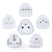 Solight cestovní adaptér, uzemněný, výměnné vidlice pro celý svět Solight cestovní adaptér, uzemněný, výměnné vidlice pro celý svět gallery main image