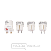 Solight cestovní adaptér, skládací, bílý Solight cestovní adaptér, skládací, bílý gallery main image